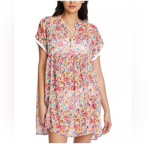 Bleu Rod Beattie flower hour swim coverup dress